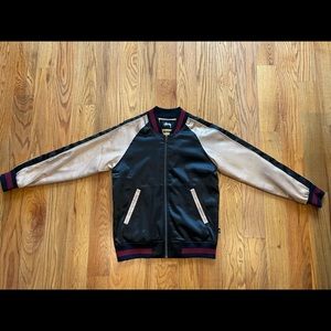 Stussy Satin Souvenir Bomber (Sukajan) “World Tour 35” Tiger Graphic. Size S.